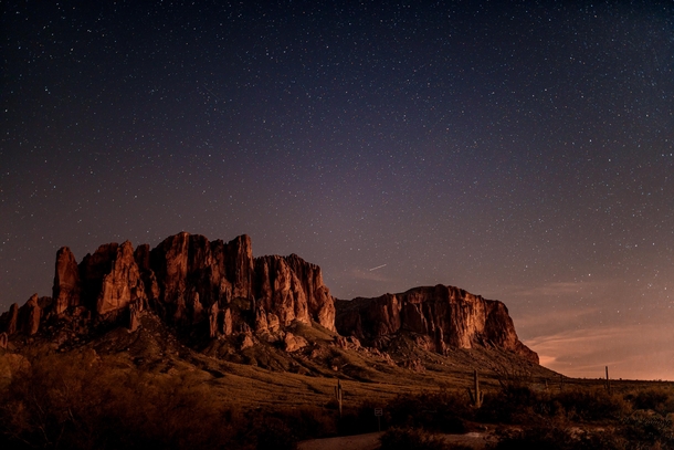 More AZ love this is The Lost Dutchman State Park looking at Superstition Mountain 