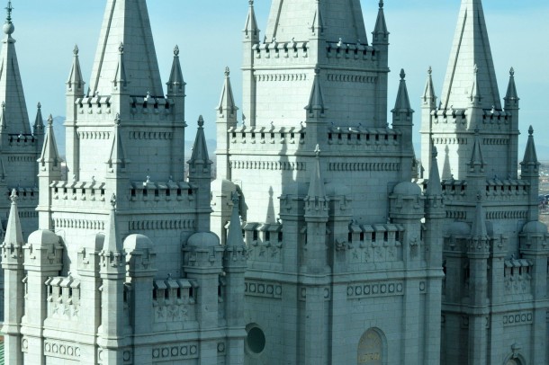 Mormon temple in Salt Lake City designed by Truman O Angell OC