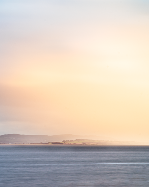 Morning Fog Lit by Sunrise - Drongawn Lough - Ireland 
