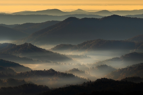 Morning in the Smoky Mountains North Carolina 