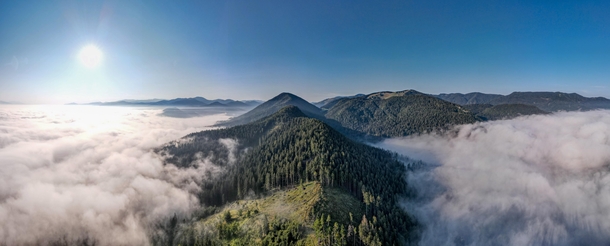 Morning inversion in Brdo Slovakia 