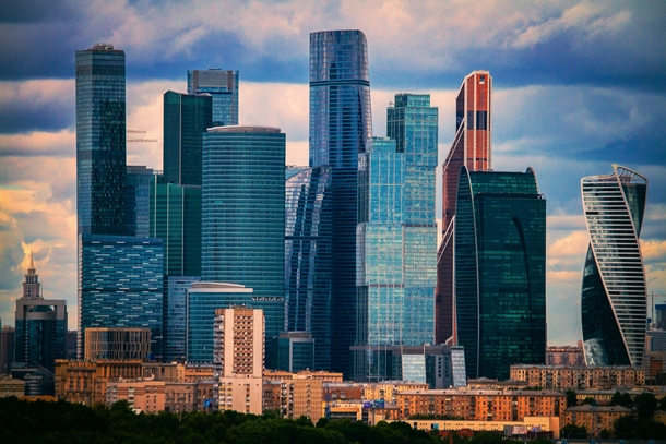 Moscow City - Europes tallest skyscraper district