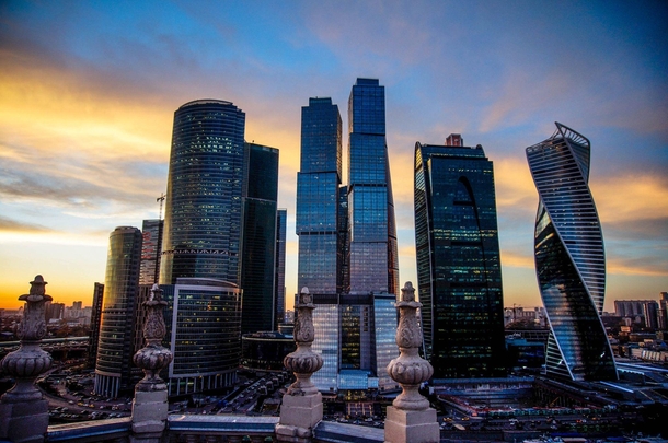 Moscows International Business District has some of the tallest buildings in Europe up to the nd