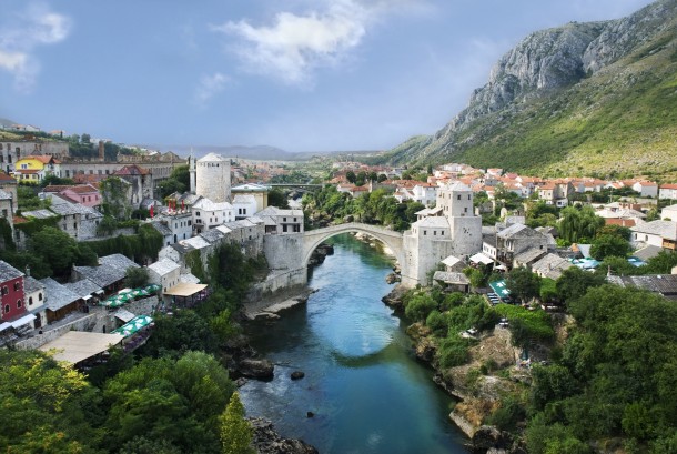 Mostar city in Bosnia and Herzegovina 