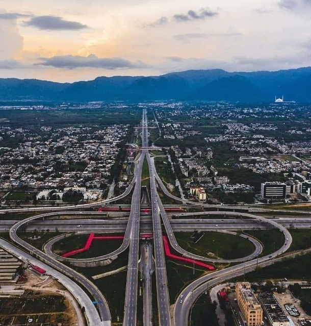 Motorway Interchange at Islamabad Pakistan