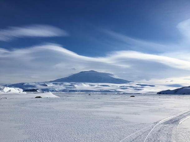 Mount Erebus Ross Island Antarctica - the southernmost active volcano in the world 