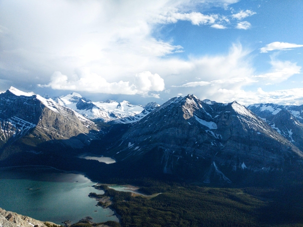 Mount Lyautey and Upper Kananakis lake Alberta 