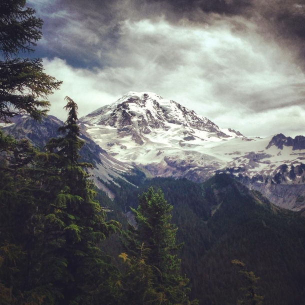 Mount Rainier as shot from Eagle Cliff viewpoint by Hans Zeiger 