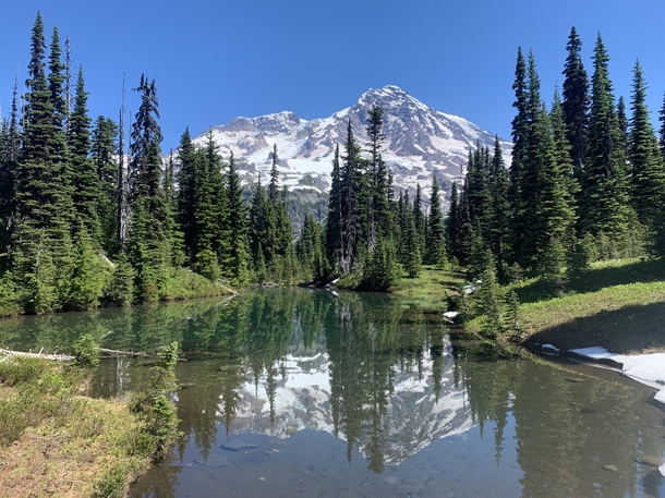 Mount Rainier from Mirror Lakes 