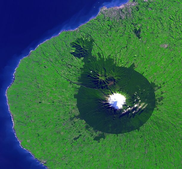 Mount Taranaki from Space 