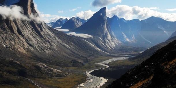 Mount Thor in Canada Earths greatest vertical drop of  m  ft 