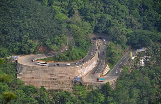 Mountain Pass of Wayanad district in Kerala India 