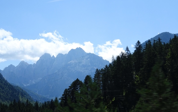 Mountains near the border of Italy and Austria 