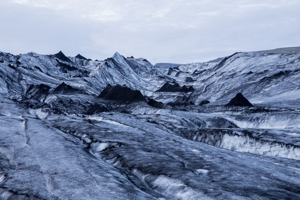 Mrdalsjkull glacier in the south of Iceland 