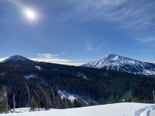 Mt Bachelor Oregon USA - elevation  ft or  m  OC