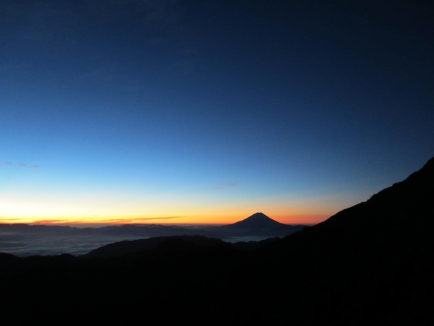 Mt Fuji with sunrise