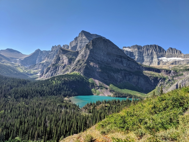 Mt Gould Angel Wing and Grinnell Lake Grinnell Glacier Trail Glacier National Park MT USA Most beautiful place Ive ever seen 