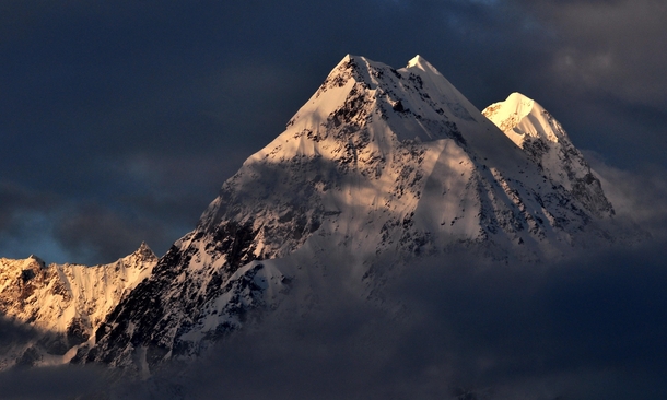 Mt Panchachuli a  m Massif in Great Himalayan Range India 