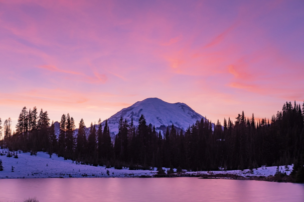 Mt Rainier and another awesome fall sunset 