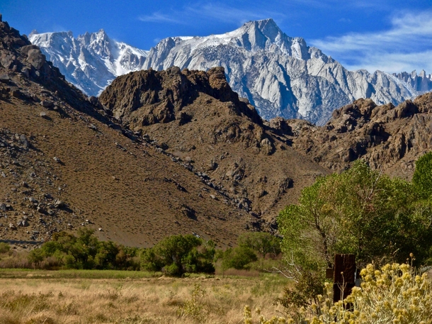 Mt Whitney and the Alabama Hills -  x  