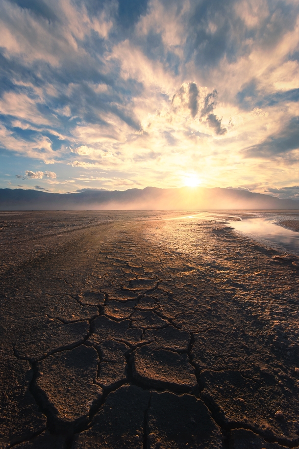 Mud cracks at the Salt Flats in Death Valley National Park California  insta JeremyVeselyPhotography