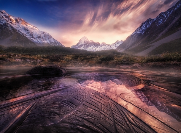 Mueller Lake Mount Cook National Park NZ Photo by Rod Trenchard 