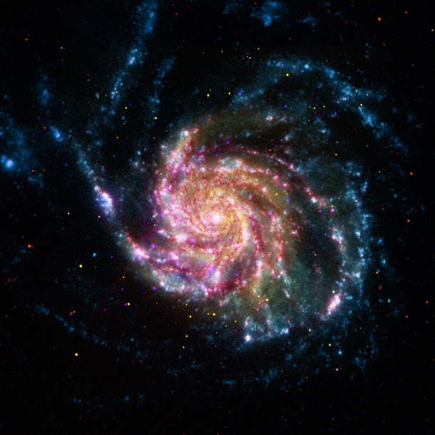 Multi Telescope image of the Pinwheel Galaxy 