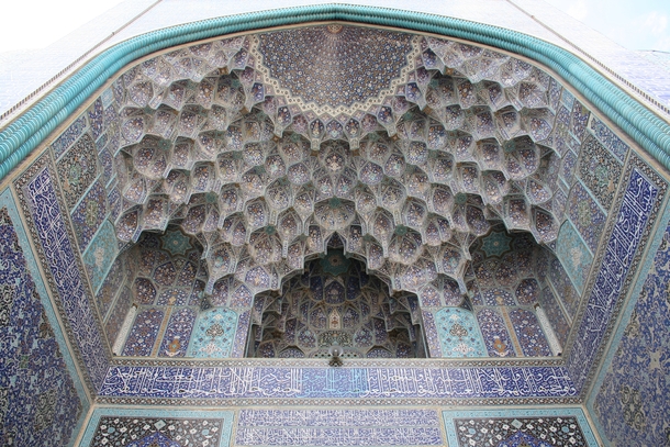 Muqarnas of the Shah Mosque Isfahan Iran 
