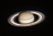 My best image of Saturn so far  images photographed from my backyard in the city were used to make this shot