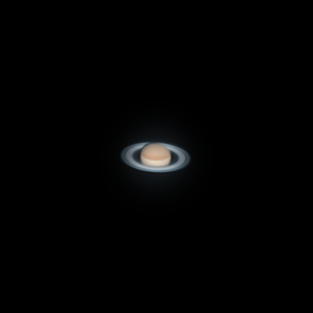 My best shot of Saturn so far taken with an  telescope from my backyard in Sacramento 