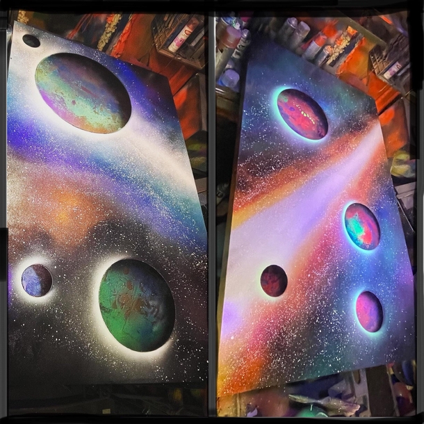 My biggest paintings FTXFT Qualifies as space porn if you ask me