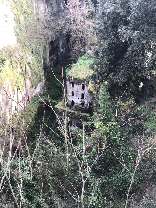 My favorite abandoned thing in the whole world This is an abandoned flour mill in Sorrento Italy