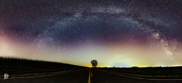 My first attempt at a Milky Way Pano - Minnesota 