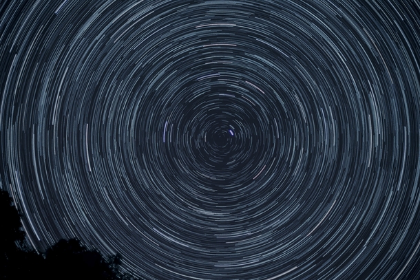 My first try at shooting star trails 