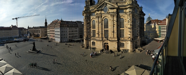 My hotel view in Dresden Germany