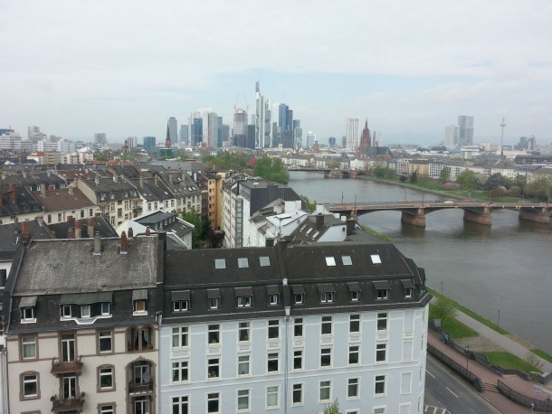My hotel view of Frankfurt au Main Germany for the past week 