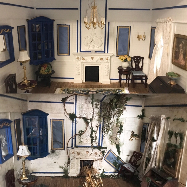 My miniatures if a room abandoned pre and post