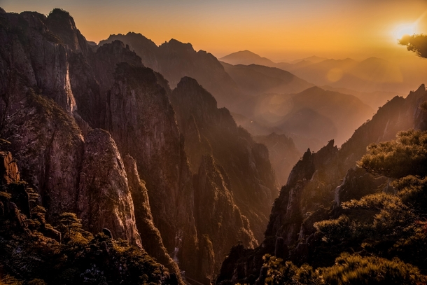 My own take on Yellow Mountain in Huangshan China 