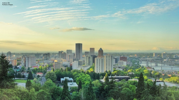 My photo of Portland Oregon from the Portland Aerial Tram 