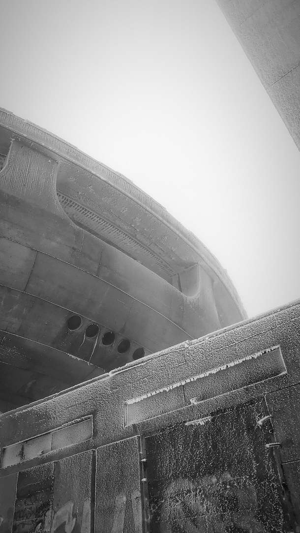 My picture from today of the abandoned and frozen Buzludzha monument Bulgaria