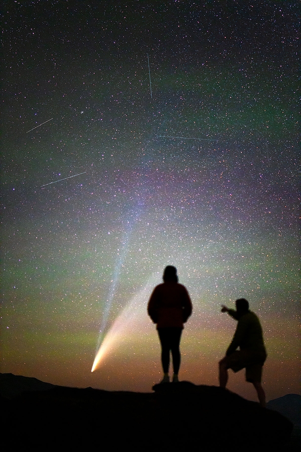 My shot of Comet NEOWISE while working as Artist in Residence for Craters of the Moon National Monument