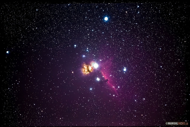 My shot of the Horsehead and Flame nebula 