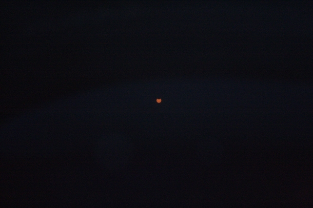My take on the solar eclips seen from the Netherlands my first try ever not edited and took the wrong lens for my camera