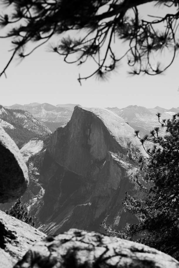 My tribute to Ansel Adams Half Dome at Yosemite National Park 