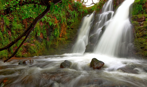Mystical Venford Falls Dartmoor England OC  X 