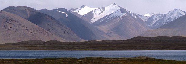 Nameless Lake in eastern Pamir Tajikistan 
 