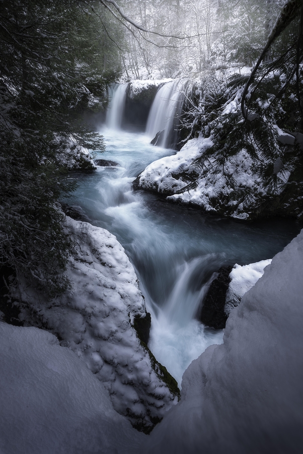 Narnia Snowfall at Spirit Falls WA  OC