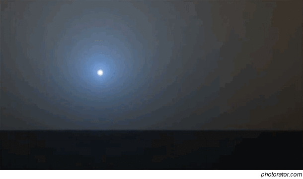 NASA exposes first ever footage of a blue sunset on Mars 