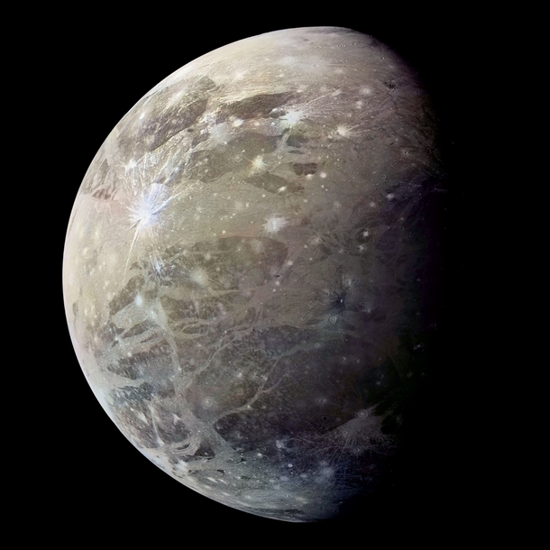 NASA image of Ganymede Jupiters moon 
