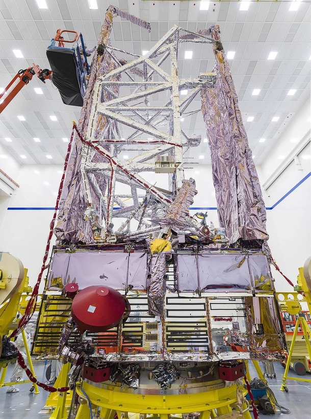 NASAs Webb Sunshield Undergoes Rocket Fitting More Testing httpswwwnasagovmission_pageswebbimagesindexhtml